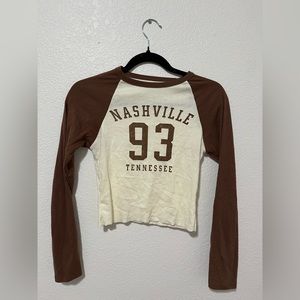 Tillys Nashville Tee, Size M, Brown